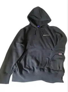 Champion チャンピオン パーカー ネイビー 刺繍ロゴ L プルオーバーのサムネイル