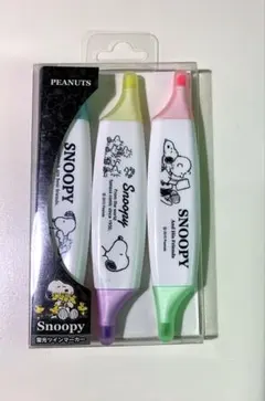 スヌーピー 蛍光ツインマーカー 3本セット 新品 未開封