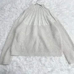 OPAQUE.CLIP ラメ　ミドルゲージ　ハイネックニット　　洗濯機　38 M