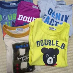 DOUBLE.B Tシャツ 120cm5枚セット