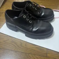 zara 厚底　レースアップシューズ