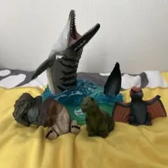 ジャラシックワールド　モササウルス他　恐竜フィギュアセットのサムネイル