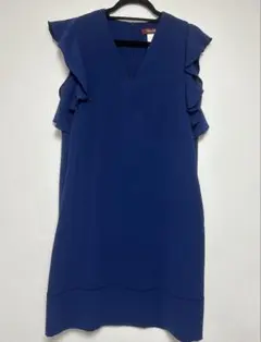 MaxMara ノースリーブ フリル トップス ネイビーのサムネイル