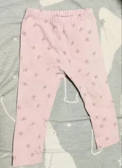 子供服 キッズ服 長ズボン 薄手 ピンク 蝶々ユニクロ 90cm