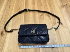 新品未使用 TORY BURCH ウェストポーチ レザー ブラック