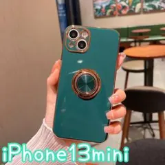 iPhone13mini スマホリング ケース カバー 耐衝撃 大人気 TPU