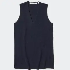 【ユニクロ】UNIQLO×Lemaire Ｖネック　ニット　ベスト　M