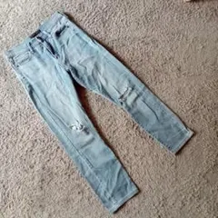 ✨UNIQLO✨ユニクロ♡ジーンズ♡ダメージ♡ライトブルー(25、63.5cm)