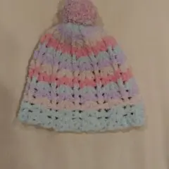ジェラートピケ　ニット帽　キッズ