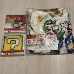 ★一番くじ★スーパーマリオ C賞 いつも一緒マリオ＆フレンズブランケット　+G賞