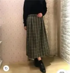 アース チェック スカート　　冬