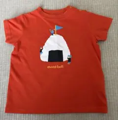 美品　モンベル　Tシャツ　80サイズ　オレンジ