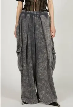 DIESEL 最新級25SS グレン期 ビスコース素材トロンプルイユパンツ