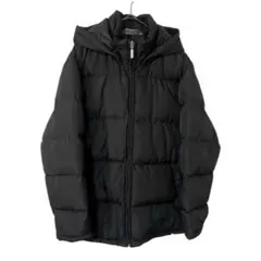 NORTH FIELD ノースフィールド フード付き 中綿ジャケット 黒 M-L