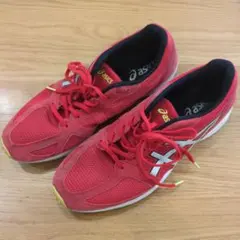 アシックス asics RED/SILVER LYTERACER TS 28.5