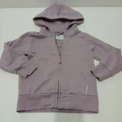 キッズ パーカー くすみピンク 110cm