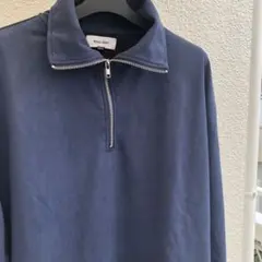 NANO-MART ネイビー ハーフジップ トレーナー