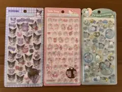 ボンボンドロップ　うるちゅる　サンリオ　シールセット 3種