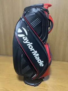 TaylorMade/テーラーメイド ゴルフ キャディバッグ【黒/白/赤】新品
