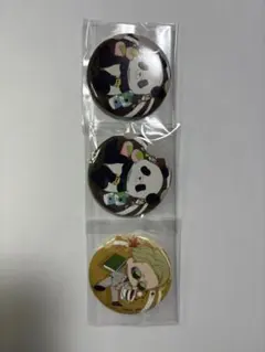 呪術廻戦　パンダ、七海建人缶バッジセット