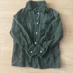 ZARA ダークグリーン コーデュロイジャケット