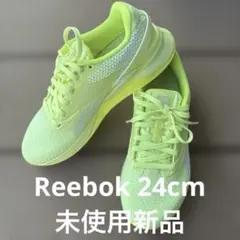 新品！リーボック　ランニングシューズ24cm nano-x3 黄色