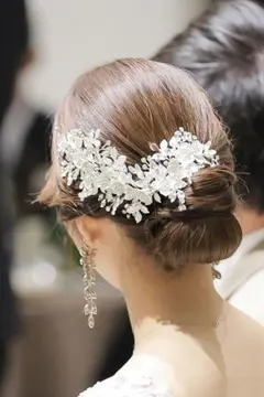 ウェディング　ヘッドドレス