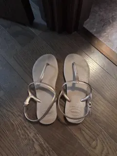 35/36 サイズ　havaianas ゴールド ビーチサンダル