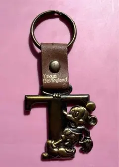 東京ディズニーリゾート限定 キーチェーン T文字 イニシャル キーホルダー