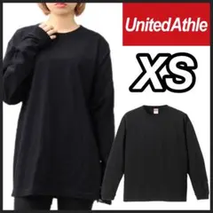 ユナイテッドアスレ 新品未使用 5.6oz 無地 長袖Tシャツ ロンT 黒 XS