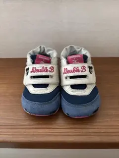 double.B ミズノコラボスニーカー ネイビー/ピンク　サイズ14