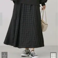 アメリカンホリック チェック ロングスカート M