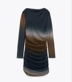 【935様】ZARAプリント柄チュールワンピース