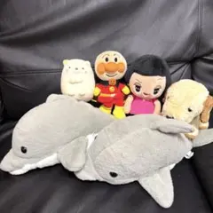 ぬいぐるみ　まとめ　アンパンマン　チコちゃん　すみっこぐらし　犬　イルカ2匹