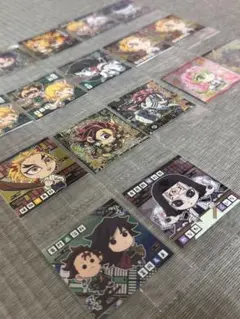 鬼滅の刃　ウエハース　シール　17枚セット　炭治郎　猗窩座　蜜璃　極レア有