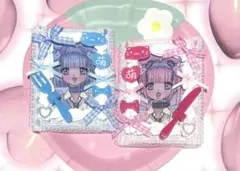 トレカケース ホイップデコ 硬質ケース B8 ピンク 水色 萌え フォーク