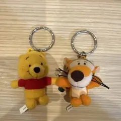 【限定値下げ】プーさんとティガー ぬいぐるみキーホルダー