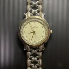 美品QUASTAR クォーツ 腕時計 シルバーゴールド
