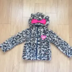 アースマジック❤️ヒョウ柄サテンリボンジャケットコートアナップキッズ RONI