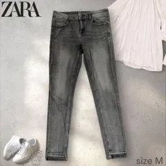 ZARA ザラ スキニー デニム ダークグレー パンツ38サイズ M y2k
