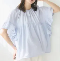 タグ付き新品！coca コカ 半袖 フリル ブラウス M トップスのサムネイル