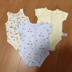 【サイズ80】ベビー肌着 ボディスーツ 3点セット
