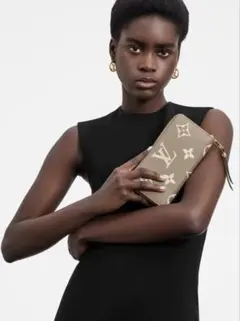 Louis Vuitton 長財布 ジッピー・ウォレット　グレー モノグラム