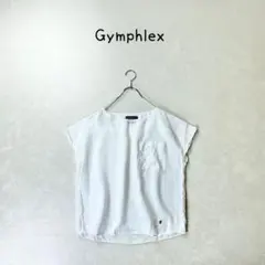 Gymphlex リネン100 % 麻　ブラウス　フレンチスリーブ　サイズ12のサムネイル