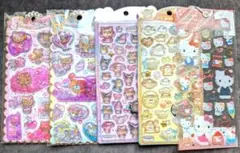 5枚セットうるちゅる　ウォーターシール　クリアキャンディ　サンリオポムポムキティ