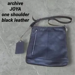 archive JOYA black leather one shoulder