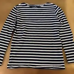 ユニクロ　KIDS ボーダーボートネックT（長袖）