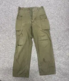 米軍実物の1940年代ヴィンテージM-43 HBTカーゴパンツ雰囲気良し