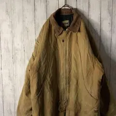 ワークキング ダックジャケット キャメル 襟元切替 ヴィンテージ ゆるダボ