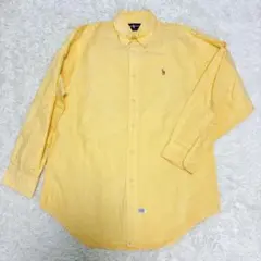 ラルフローレン ポニー刺繡 オックスフォード シャツ 長袖 薄手 春 イエロー